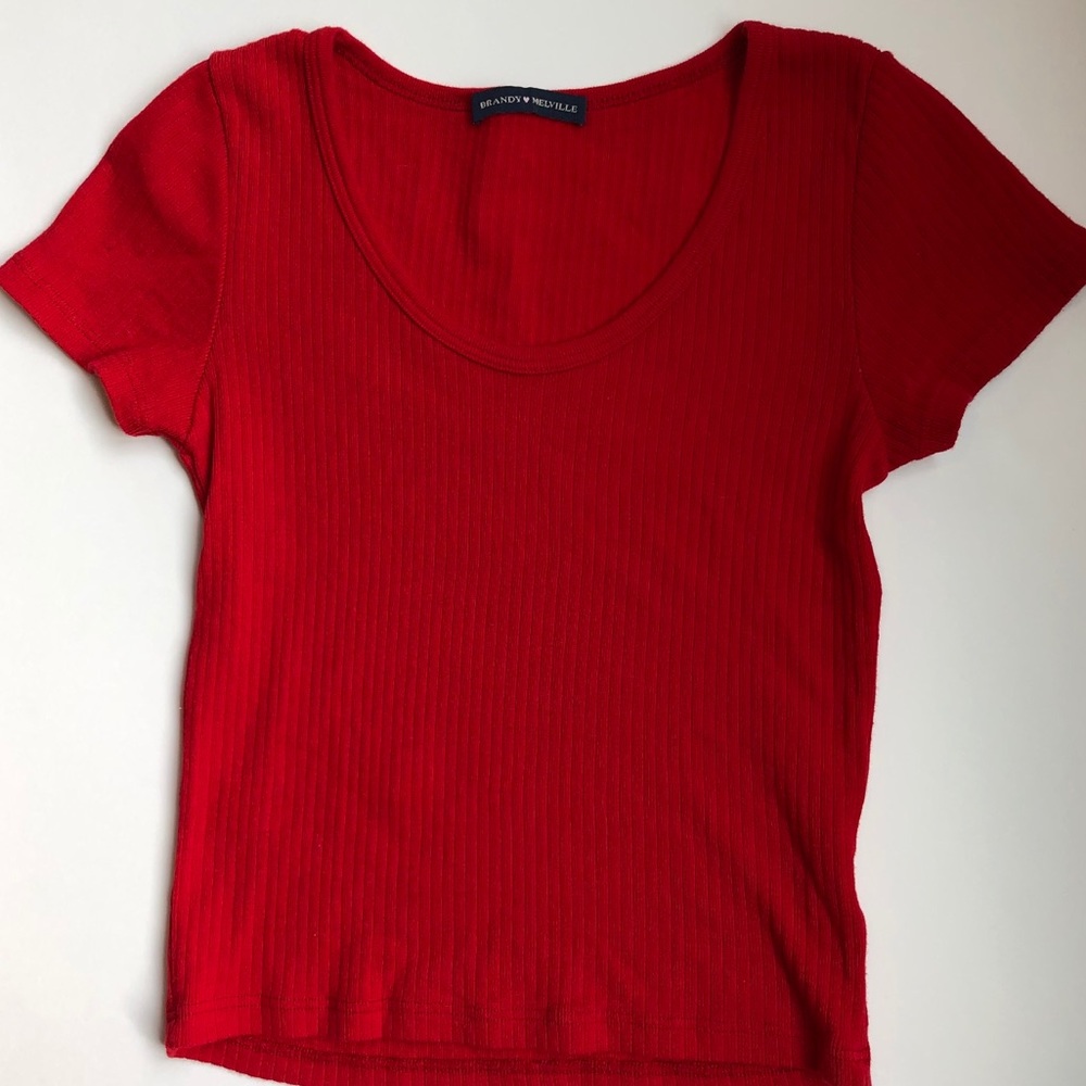 Brandy Melville Ribbed Zelly top